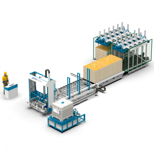 ASPL-10M LÍNEA AUTOMÁTICA DE PRODUCCIÓN DE PANELES SÁNDWICH